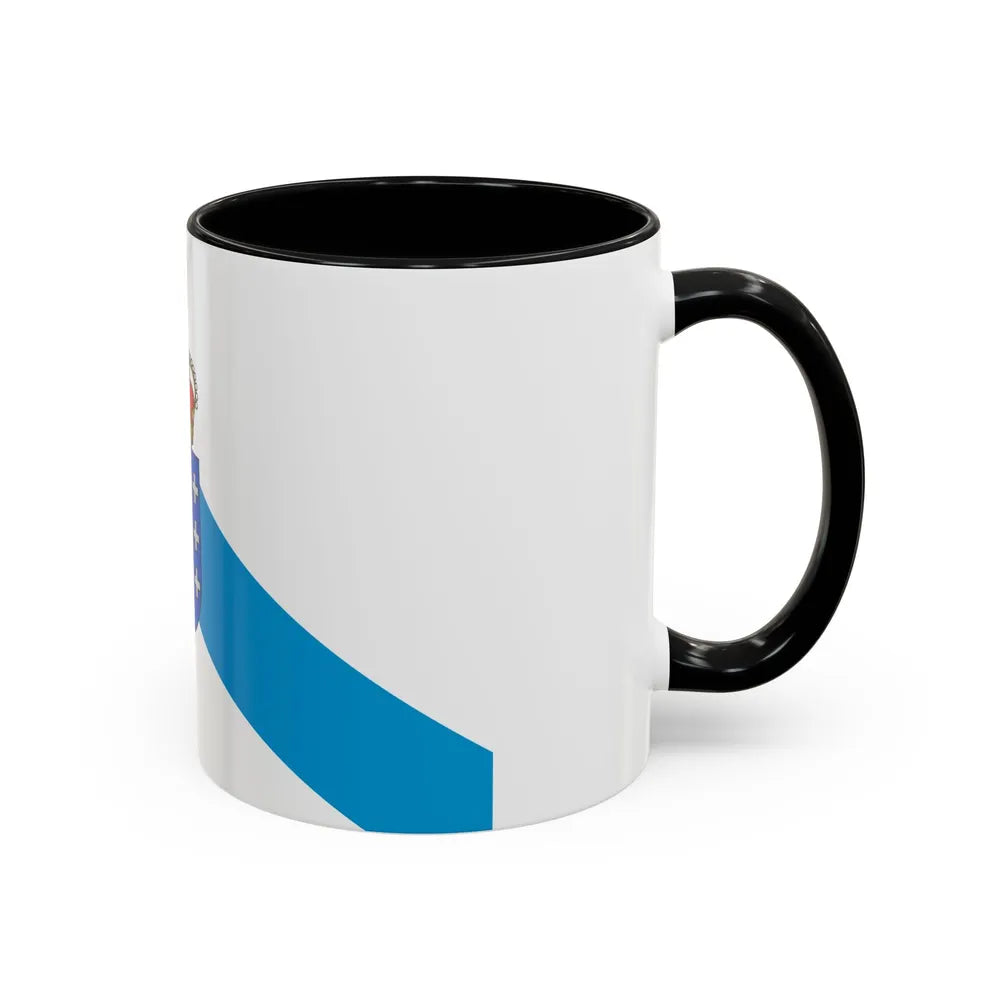 Flag of Galicia Spain - Accent Coffee Mug-Go Mug Yourself