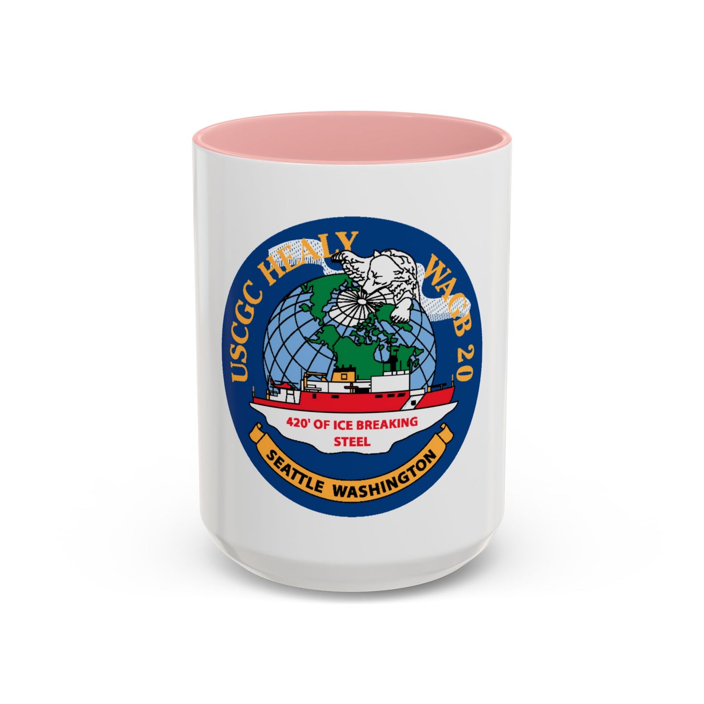 USCGC Healy WAGB 20 Seattle Wash (U.S. Coast Guard) Accent Coffee Mug