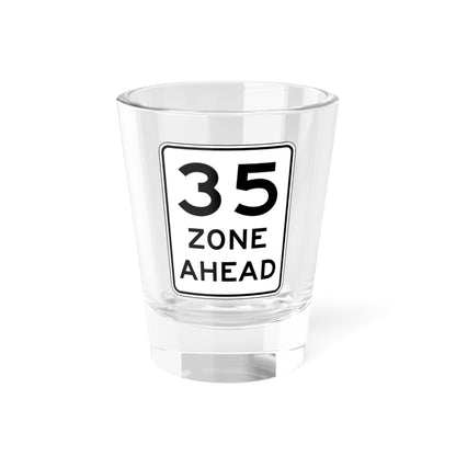 CALTRANS R2-4 (California) (Road Sign) Shot Glass 1.5oz