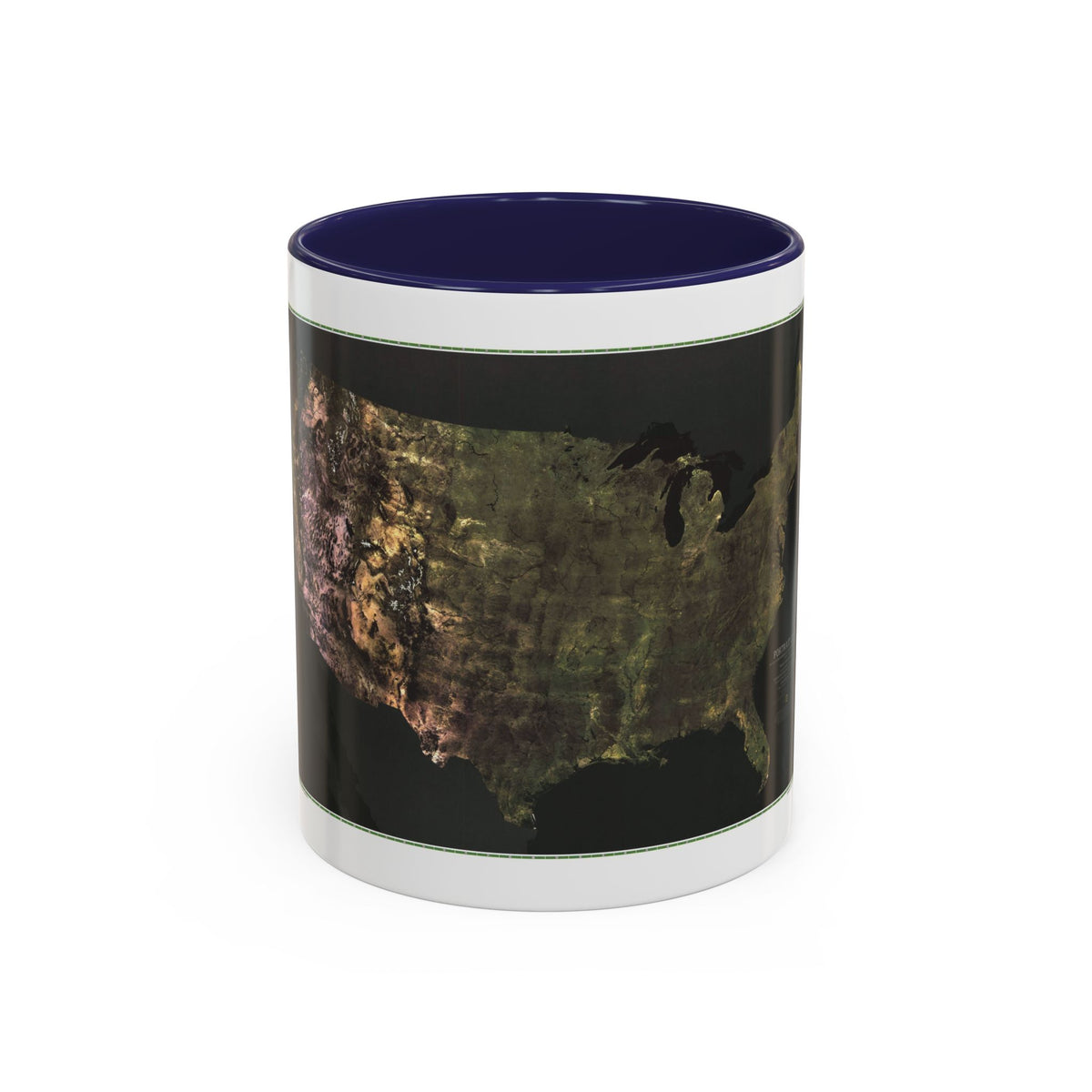 USA - Portrait U.S.A (1976) (Map) Accent Coffee Mug