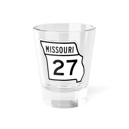 MO-27 1948 (Missouri) (Road Sign) Shot Glass 1.5oz