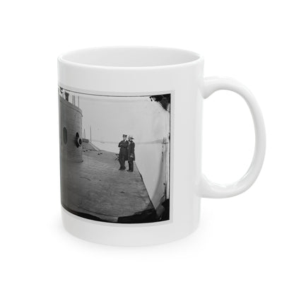 James River, Va. Deck And Turret Of U.S.S. Monitor(2) (U.S. Civil War) White Coffee Mug