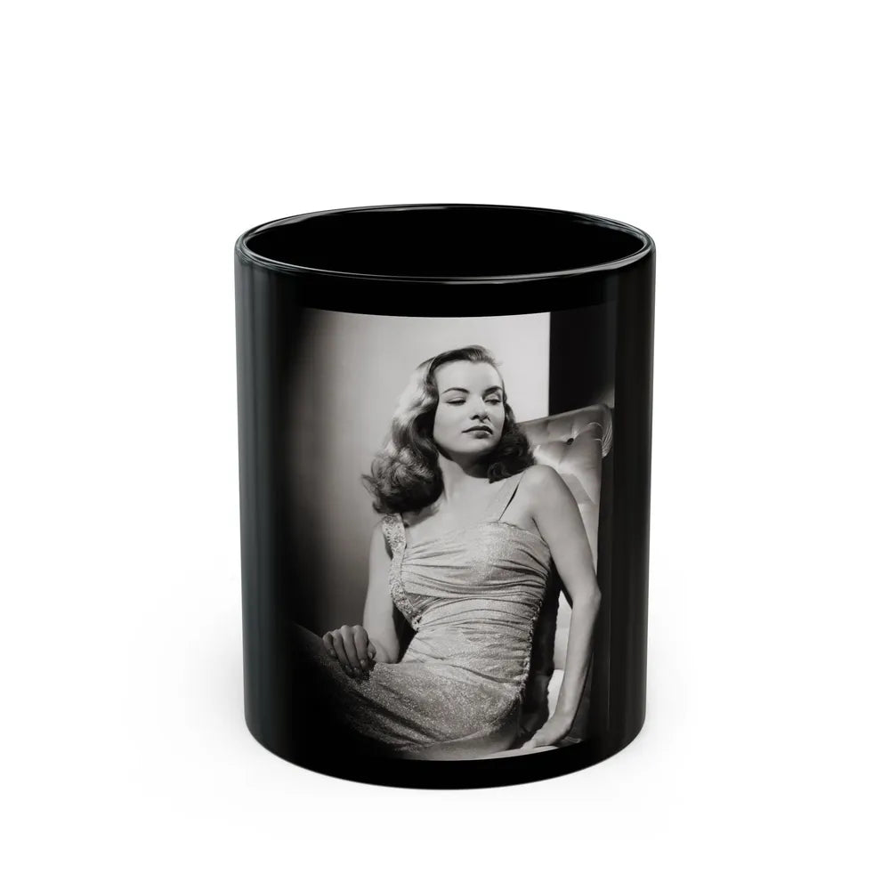 Ella Raines #02 2 (Vintage Female Icon) Black Coffee Mug-11oz-Go Mug Yourself