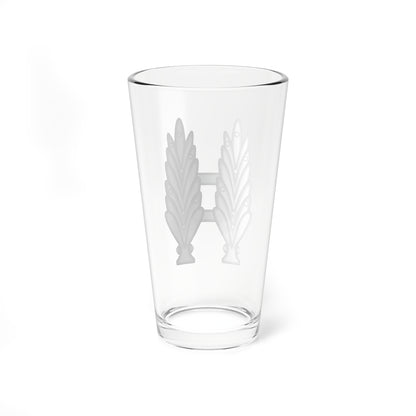 Dominican Republics Military First Lieutenant and Lieutenant Junior Grade Rank Insignia (Military Rank) Pint Glass 16oz