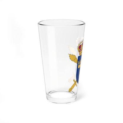 Myndigheten för totalförsvarsanalys vapen (Sweden) (Coat of Arms) Pint Glass 16oz