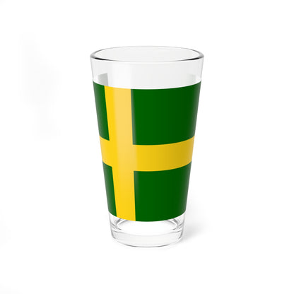 Flag of Oland (Sweden) Pint Glass 16oz