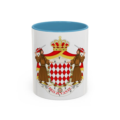 Great coat of arms of the house of Grimaldi - Accent Coffee Mug
