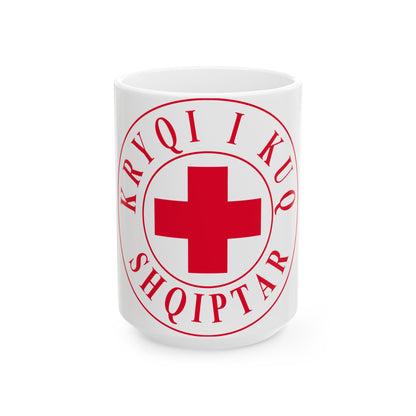 Kryqi i Kuq Shqiptar (Albania) White Coffee Mug