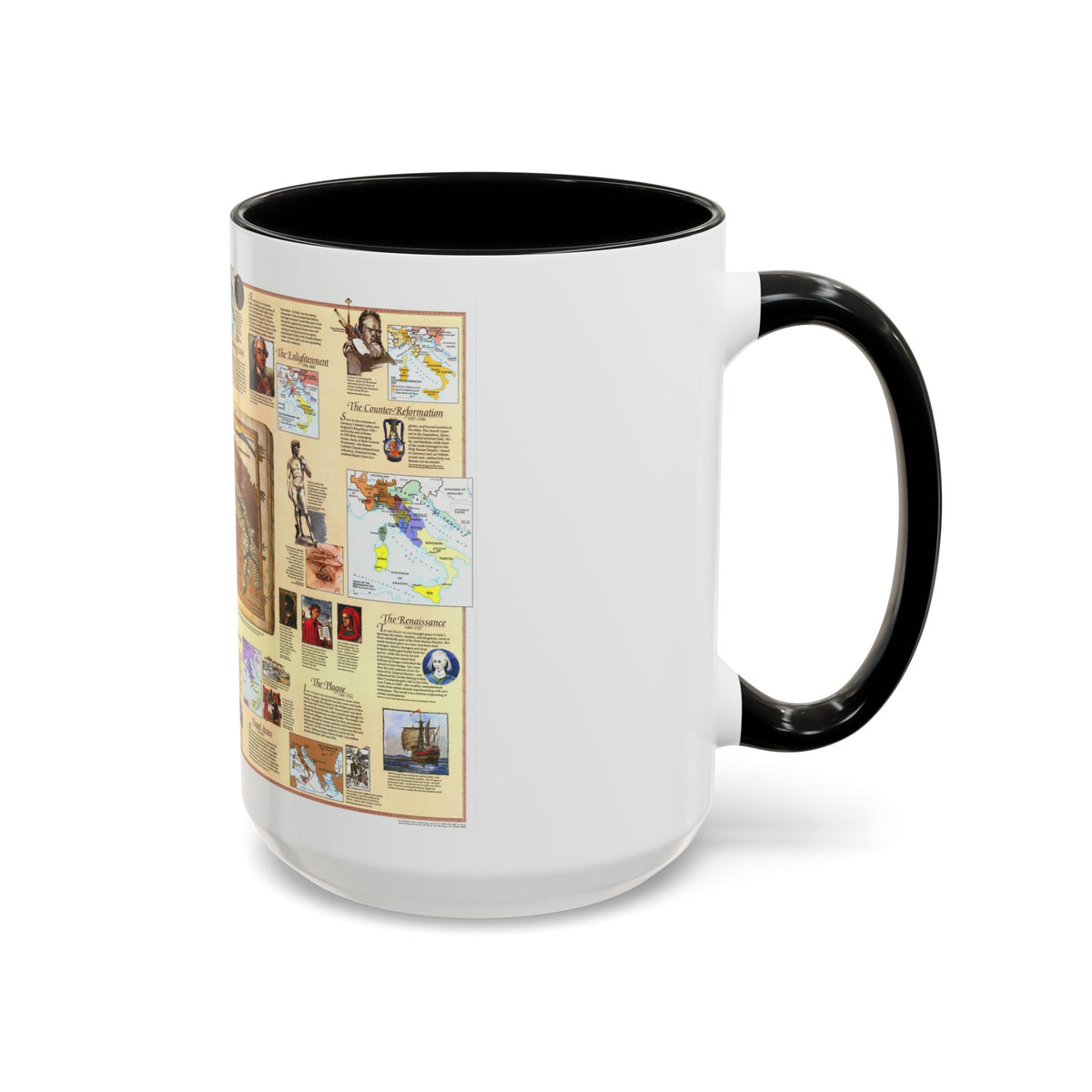 Italy - Historical (1995) (Map) Accent Coffee Mug