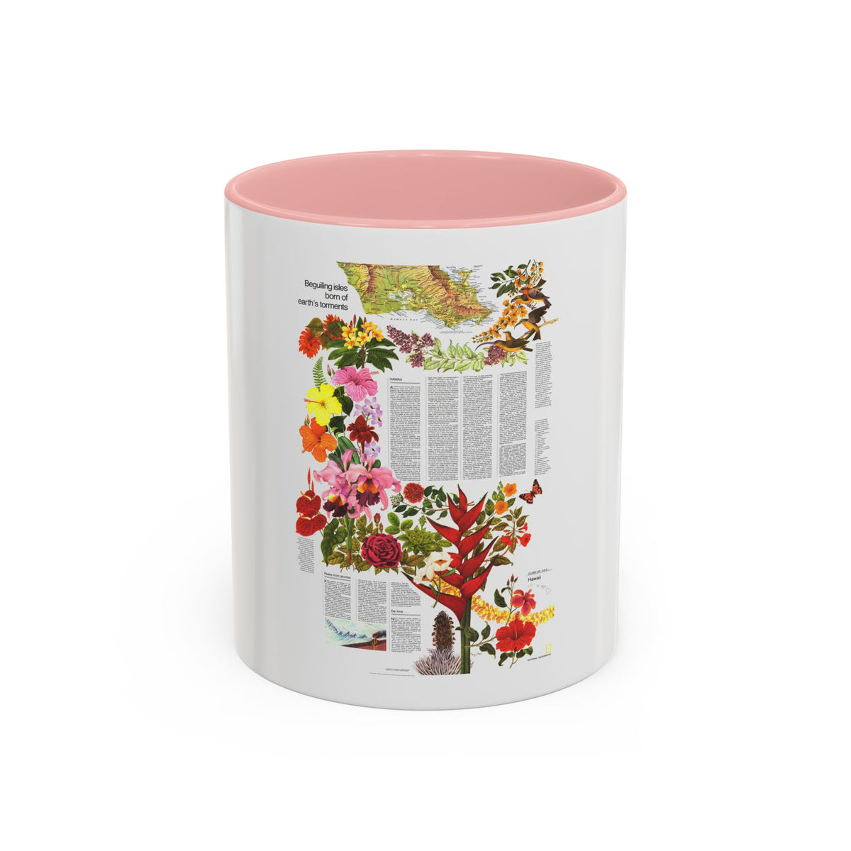 USA - Hawaii, Beguiling Isles (1976) (Map) Accent Coffee Mug