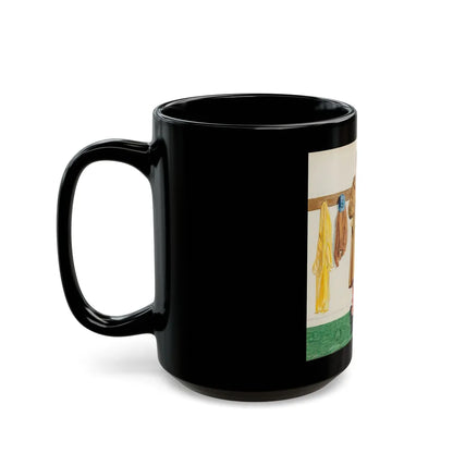 Collier's magazine cover, February 7, 1953 - Black Coffee Mug-Go Mug Yourself