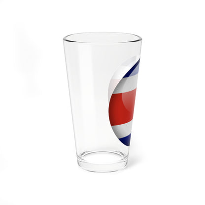 Flag orb Costa Rica (Costa Rica) Pint Glass 16oz