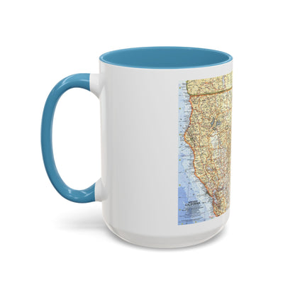 USA - California, Northern (1966) (Map) Accent Coffee Mug