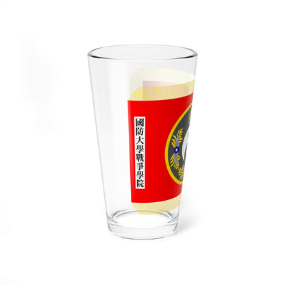 ROC NDU War College Flag (China) Pint Glass 16oz