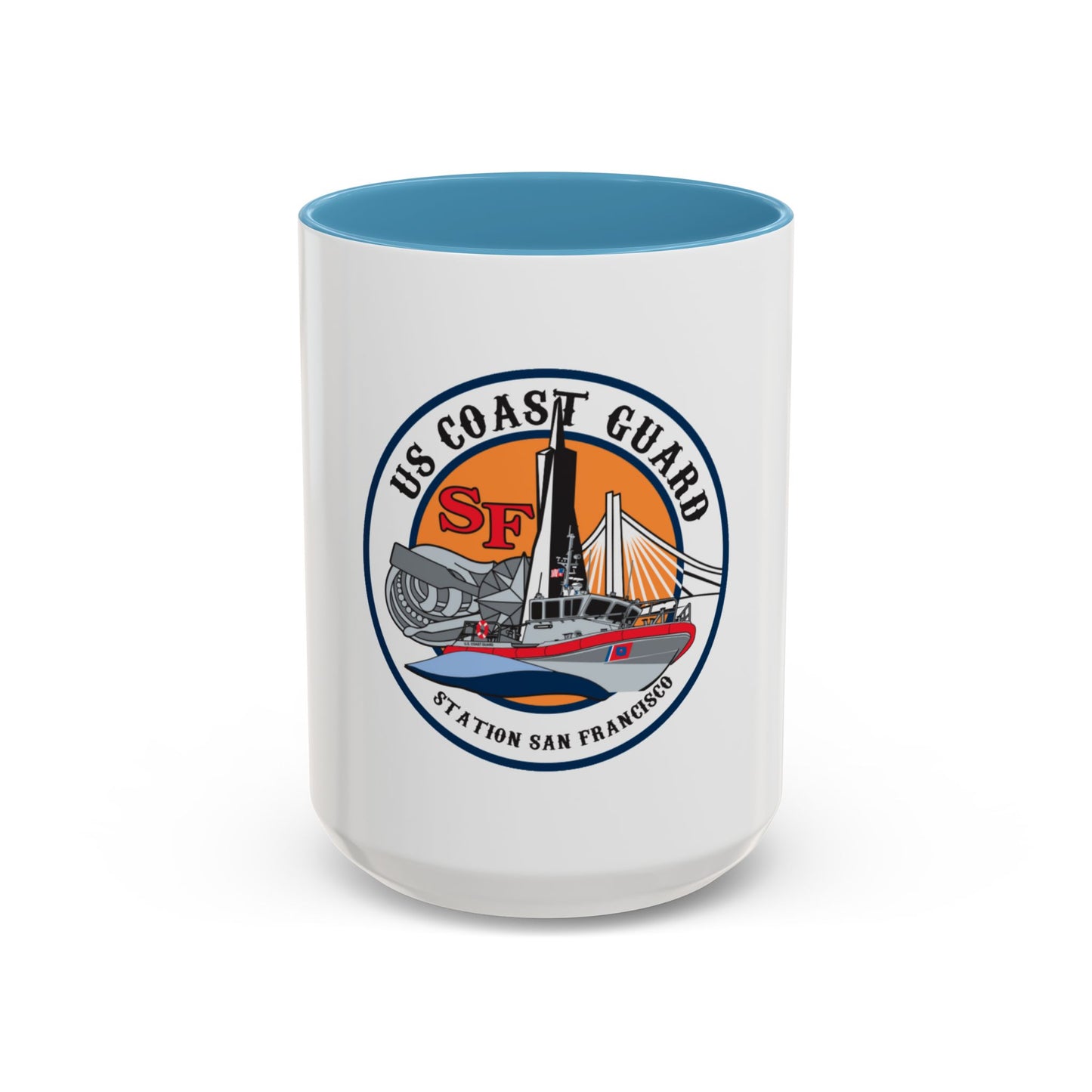 USCGS San Francisco Station (U.S. Coast Guard) Accent Coffee Mug