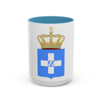 Lesser Coat of Arms of Greece (Wittelsbach) - Accent Coffee Mug