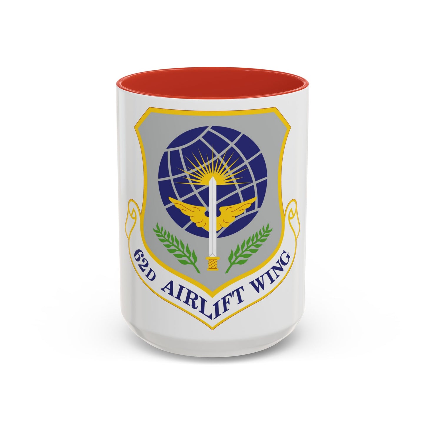 62d Airlift Wing (U.S. Air Force) Accent Coffee Mug