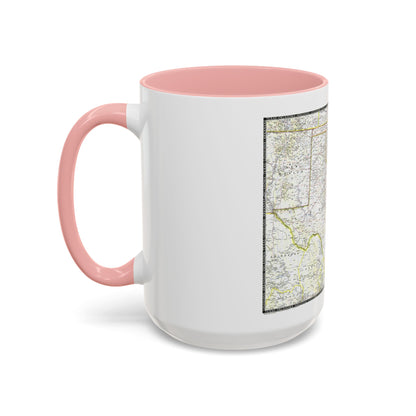 USA - South Central (1947) (Map) Accent Coffee Mug
