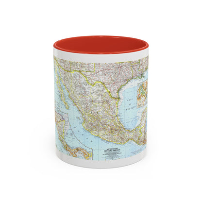 Central America - Mexico (1961) (Map) Accent Coffee Mug