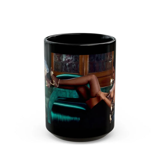 Ola Ray #106 (Vintage Female Icon) Black Coffee Mug-15oz-Go Mug Yourself