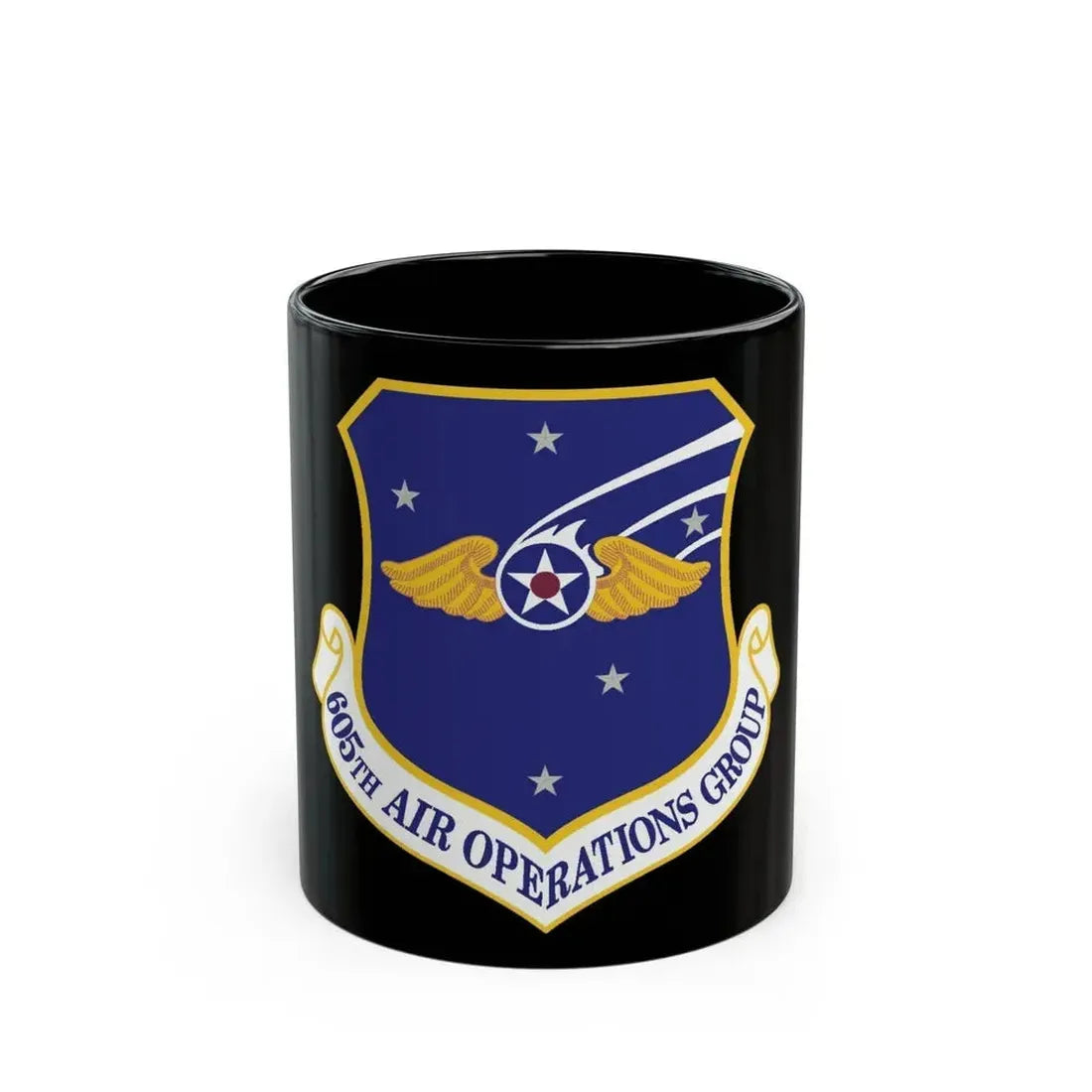 605th Air Operations Group (U.S. Air Force) Black Coffee Mug 11oz - Go Mug Yourself