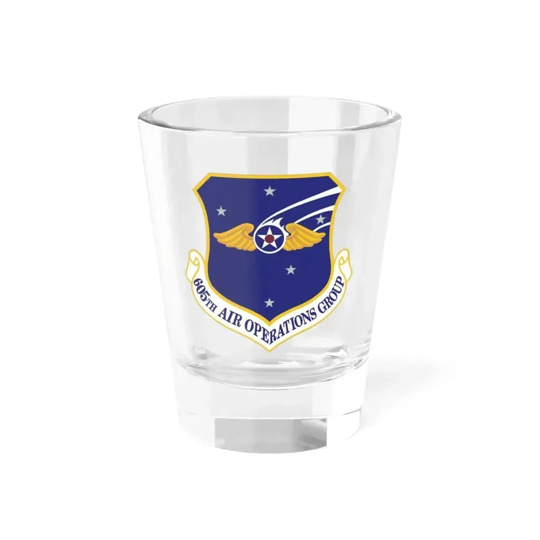 605th Air Operations Group (U.S. Air Force) Shot Glass 1.5oz 1.5oz - Go Mug Yourself