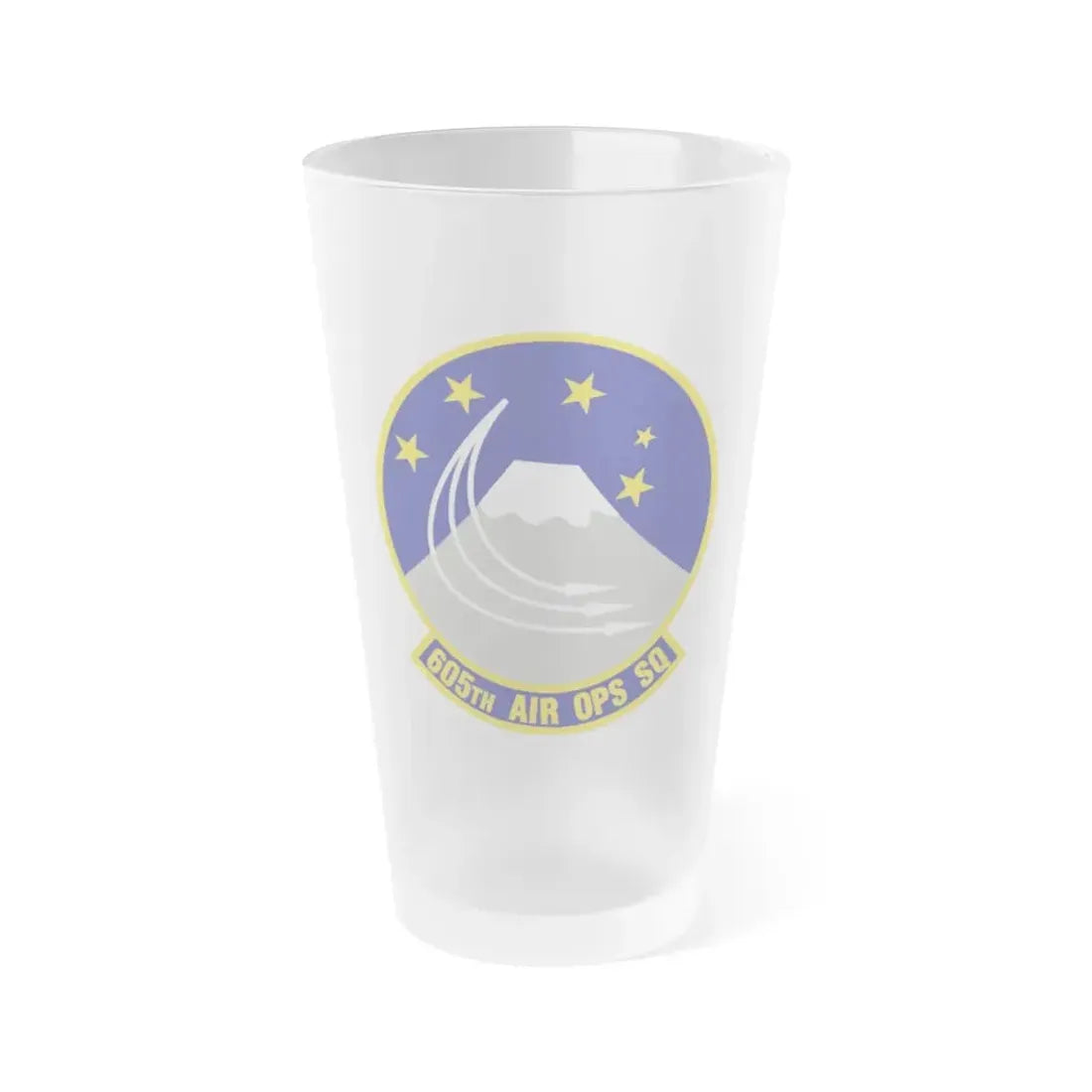 605th Air Operations Squadron (U.S. Air Force) Frosted Pint Glass 16oz Default Title - Go Mug Yourself