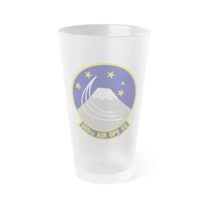 605th Air Operations Squadron (U.S. Air Force) Frosted Pint Glass 16oz Default Title - Go Mug Yourself