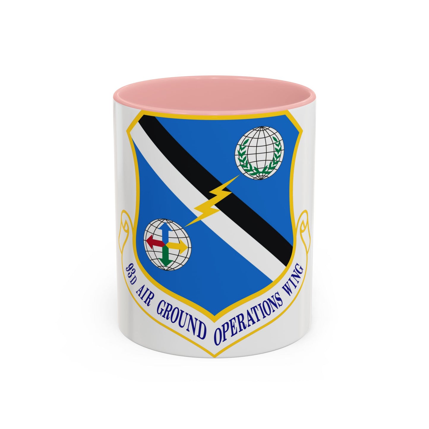 93d Air Ground Operations Wing Emblem (U.S. Air Force) Accent Coffee Mug