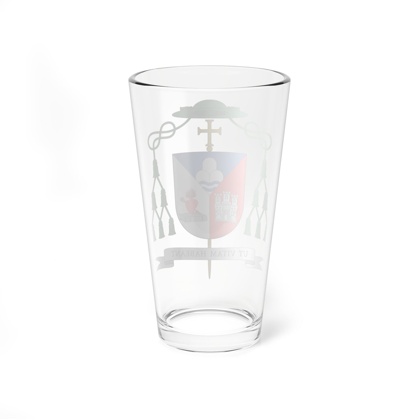 Escudo de Emiliano Antonio Cisneros Martínez (Spain) (Coat of Arms) Pint Glass 16oz