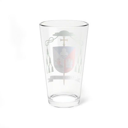 Escudo de Emiliano Antonio Cisneros Martínez (Spain) (Coat of Arms) Pint Glass 16oz