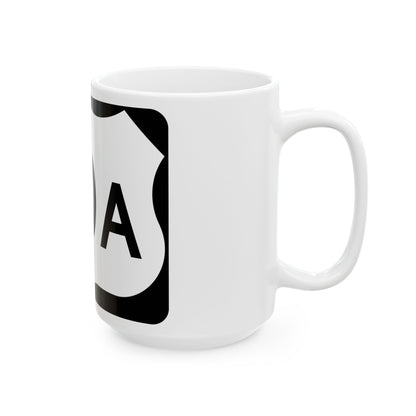 US 20A NY (New York) (Road Sign) White Coffee Mug