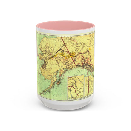 Alaska - The Gold & Coal Fields (1898) (Map) Accent Coffee Mug