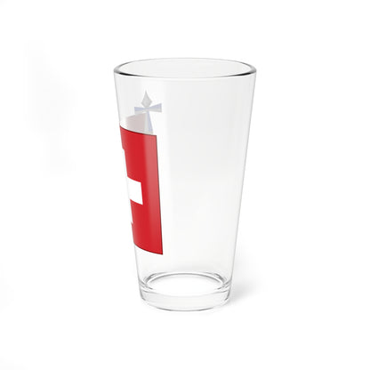 Flag of Switzerland parade Canton of Zurich (Switzerland) Pint Glass 16oz