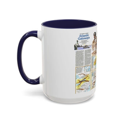 USA - Atlantic Gateways 2 (1983) (Map) Accent Coffee Mug