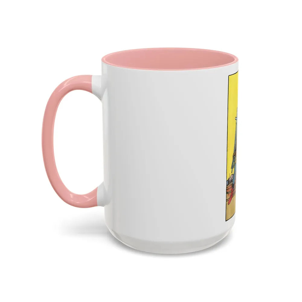 The 7 of Swords (Tarot Card) Accent Coffee Mug-Go Mug Yourself