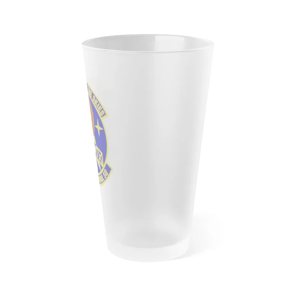 606th Air Control Squadron (U.S. Air Force) Frosted Pint Glass 16oz-Go Mug Yourself