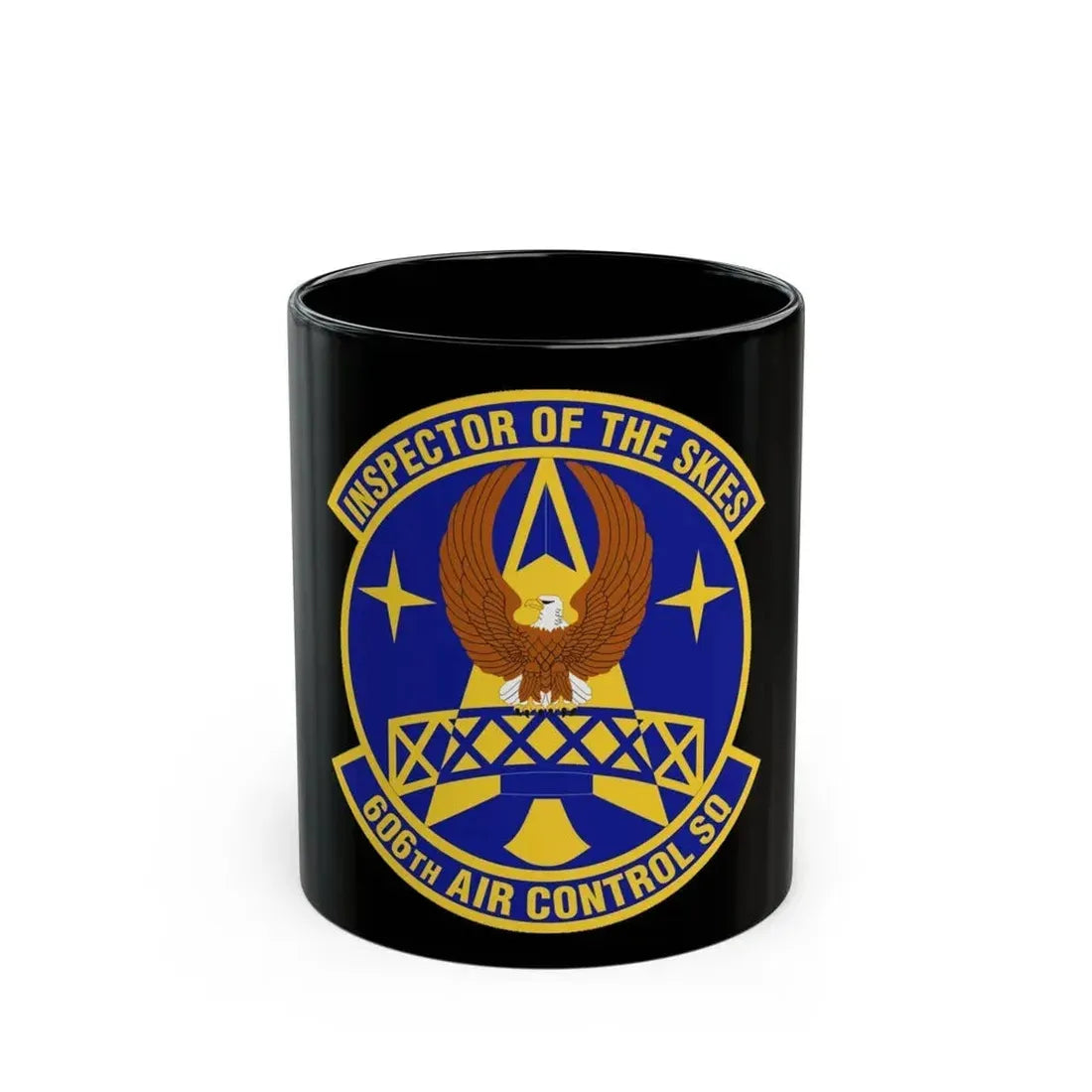 606th Air Control Squadron (U.S. Air Force) Black Coffee Mug - Go Mug Yourself
