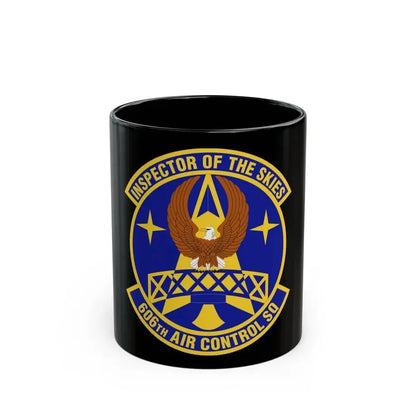 606th Air Control Squadron (U.S. Air Force) Black Coffee Mug - Go Mug Yourself