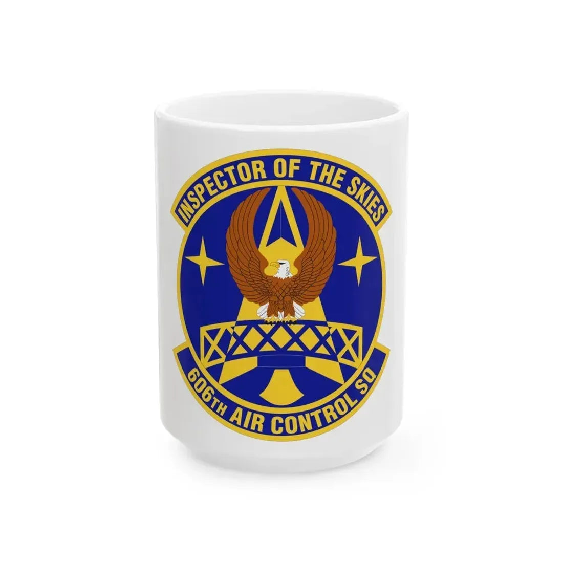606th Air Control Squadron (U.S. Air Force) White Coffee Mug - Go Mug Yourself