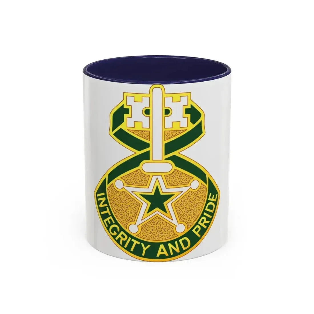 607 Military Police Battalion (U.S. Army) Accent Coffee Mug 11oz Navy - Go Mug Yourself