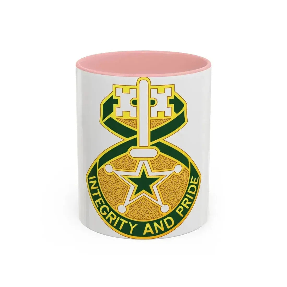 607 Military Police Battalion (U.S. Army) Accent Coffee Mug 11oz Pink - Go Mug Yourself