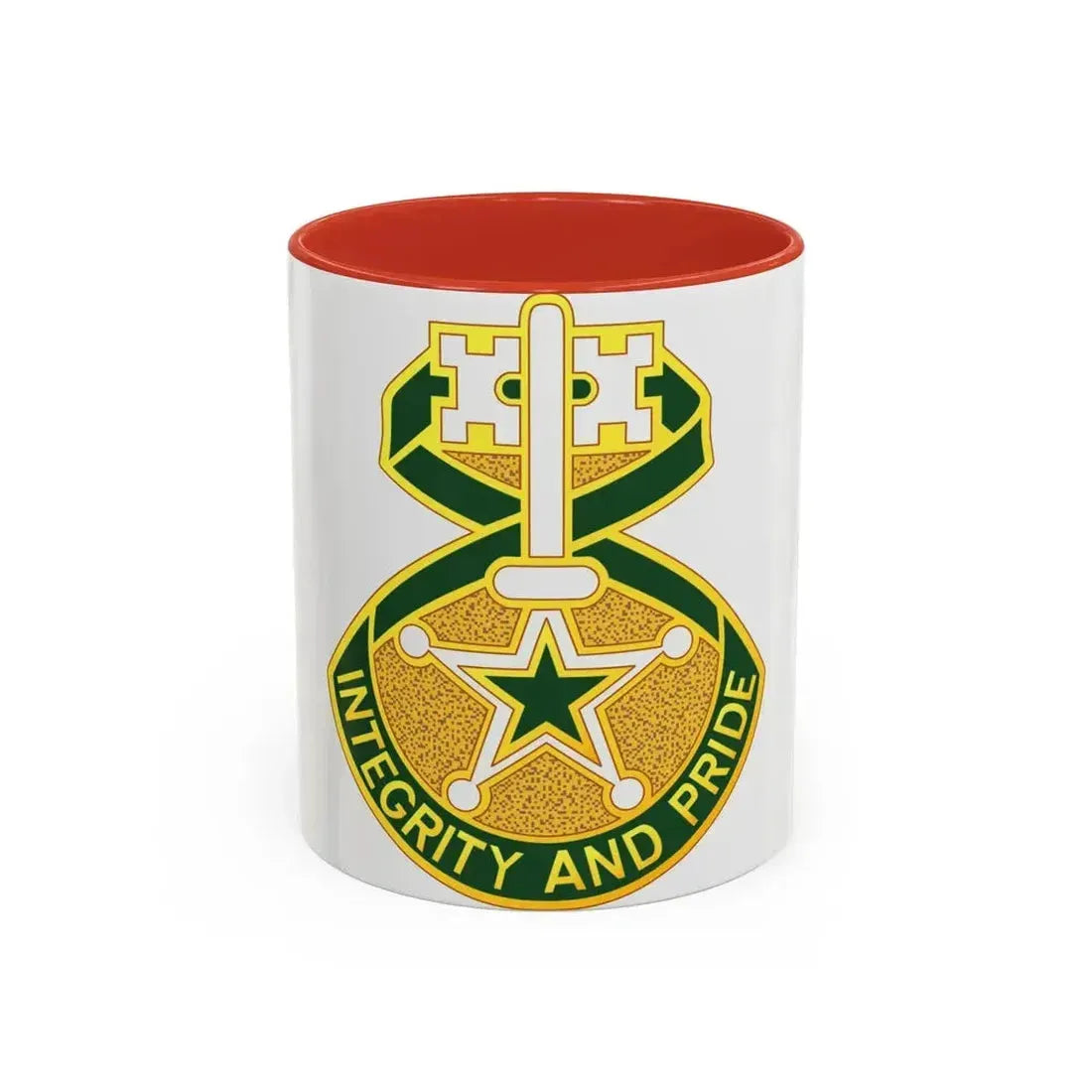 607 Military Police Battalion (U.S. Army) Accent Coffee Mug 11oz Red - Go Mug Yourself