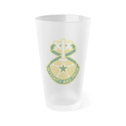 607 Military Police Battalion (U.S. Army) Frosted Pint Glass 16oz Default Title - Go Mug Yourself