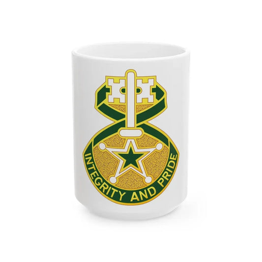 607 Military Police Battalion (U.S. Army) White Coffee Mug 15oz - Go Mug Yourself
