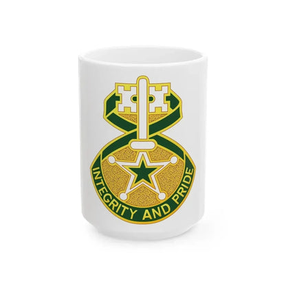 607 Military Police Battalion (U.S. Army) White Coffee Mug 15oz - Go Mug Yourself