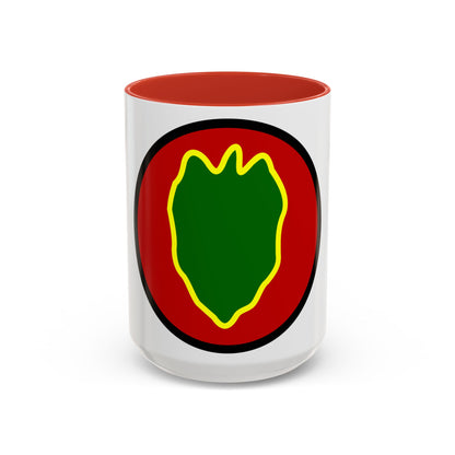 24 Infantry Division SSI (U.S. Army) Accent Coffee Mug