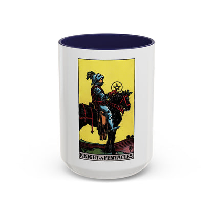 The Knight of Pentacles (Tarot Card) Accent Coffee Mug