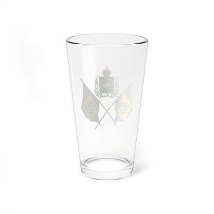 Vexillology of Brazil 19th century (Brazil) (Coat of Arms) Pint Glass 16oz