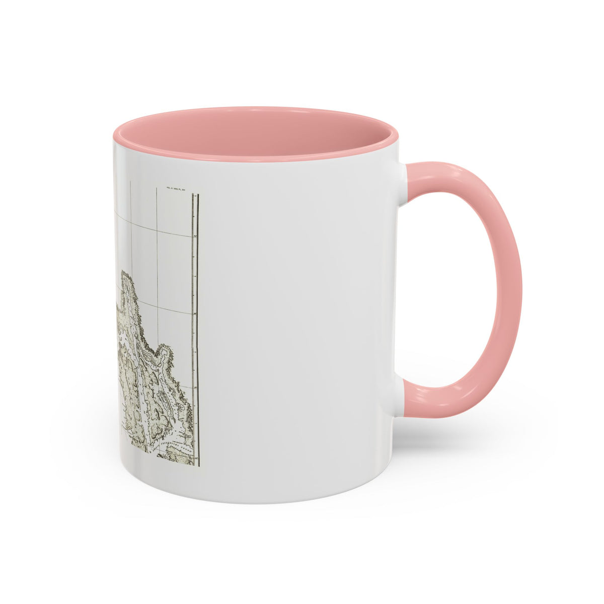 America - NorthWest Coast (1898) (Map) Accent Coffee Mug